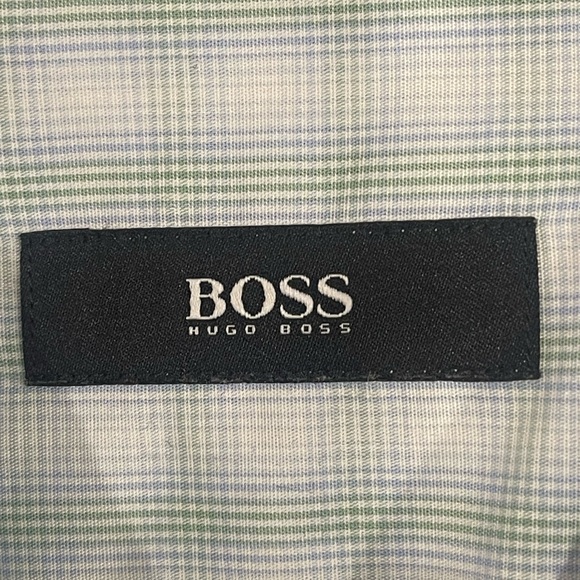 HUGO BOSS XL Men’s Button-Down – Light Blue Check - Picture 3 of 4